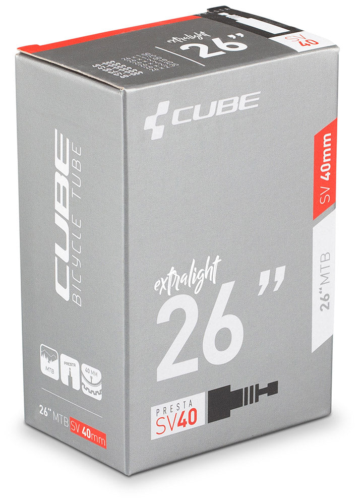 Tube cube 26 vtt sv 40mm extra léger