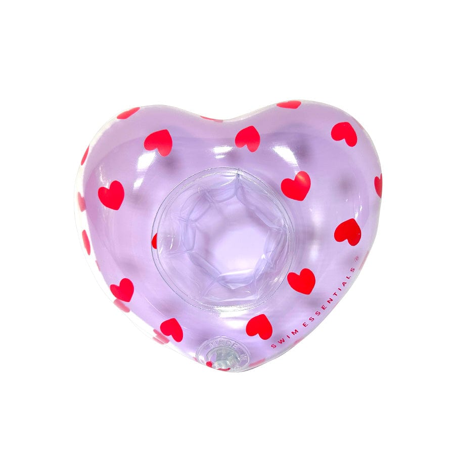 Cœurs doux | coeur du support de tasse gonflable lilas