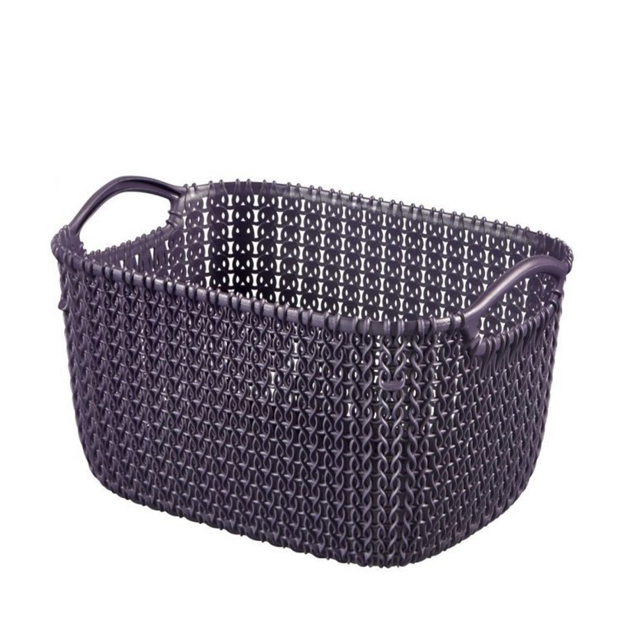 Curver panier de rangement tricot xs rectangle violet crépuscule
