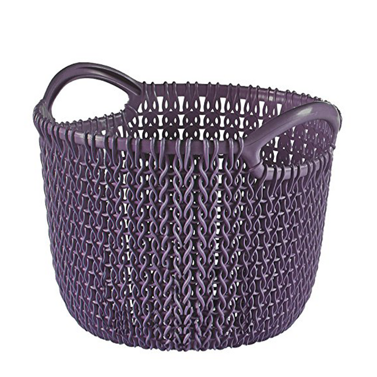 Curver panier de rangement tricot xs rond violet crépuscule