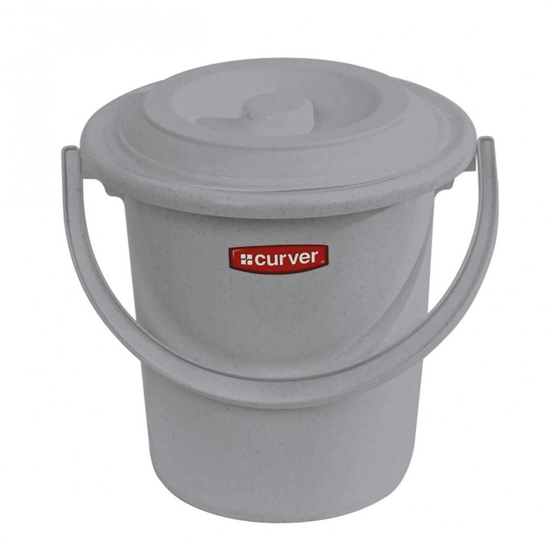 Seau de toilette Curver 5L Gris clair