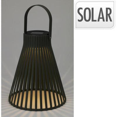 Lanterne solaire de jardin Pro h24cm noire