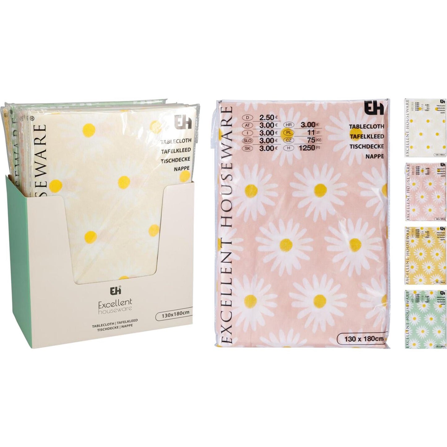 Excellente nappe en flanelle pour articles ménagers, 130x180cm, fleur