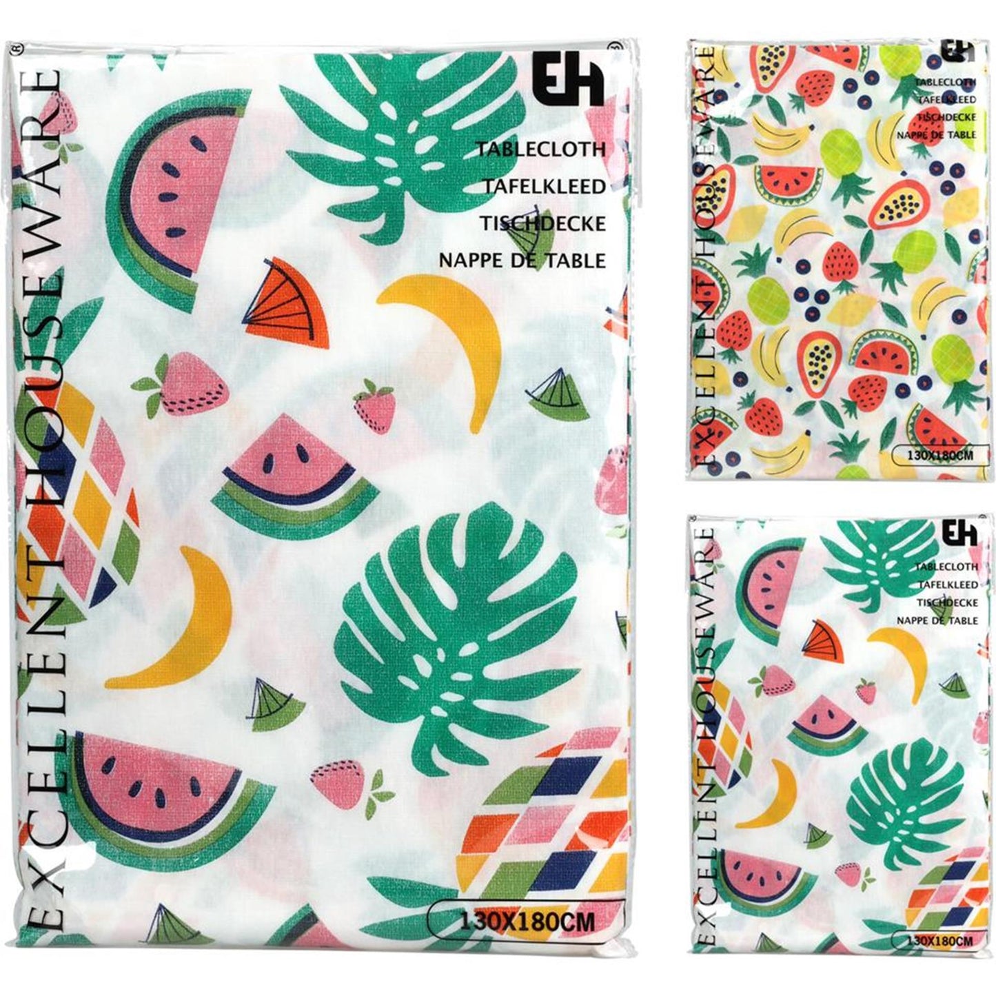 Excellente nappe en flanelle pour articles ménagers, 130x180cm, fruits