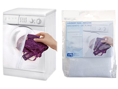 Sacs à lavage avec ensemble de fermetures à glissière de 2 40 x 30 cm 30 x 25 cm de blanc