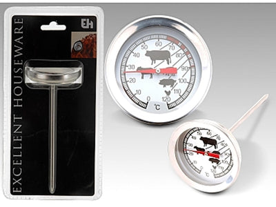 Thermomètre à viande analogique en acier inoxydable, excellent article ménager