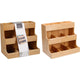 Excellent organisateur de cuisine d'articles ménagers en bambou 26x17x24cm