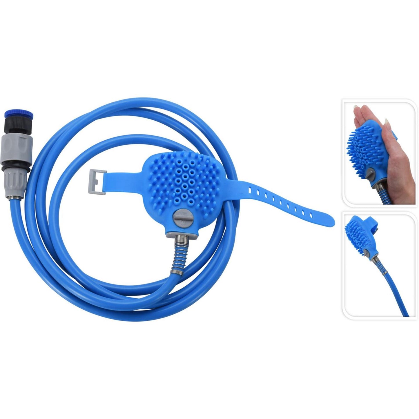 Tuyau de douche pour animaux de compagnie collection chiens 240 cm avec brosse