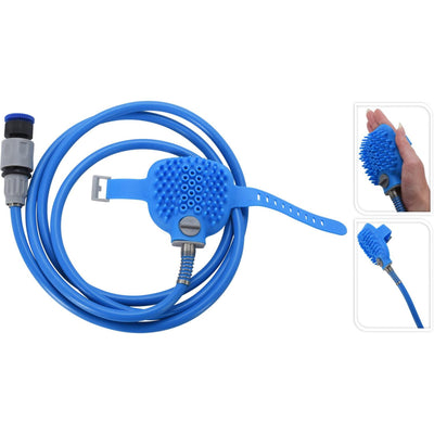 Tuyau de douche pour animaux de compagnie collection chiens 240 cm avec brosse