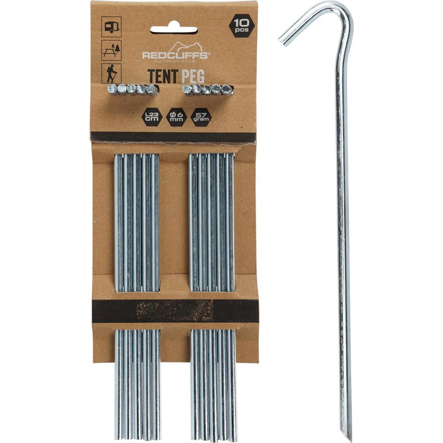 Piquets de tente Redcliffs fer 23cm