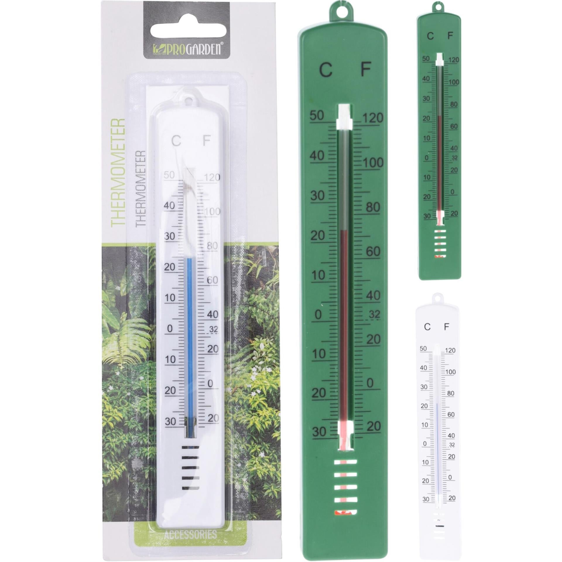 Thermomètre de jardin Pro h17cm pour intérieur et extérieur