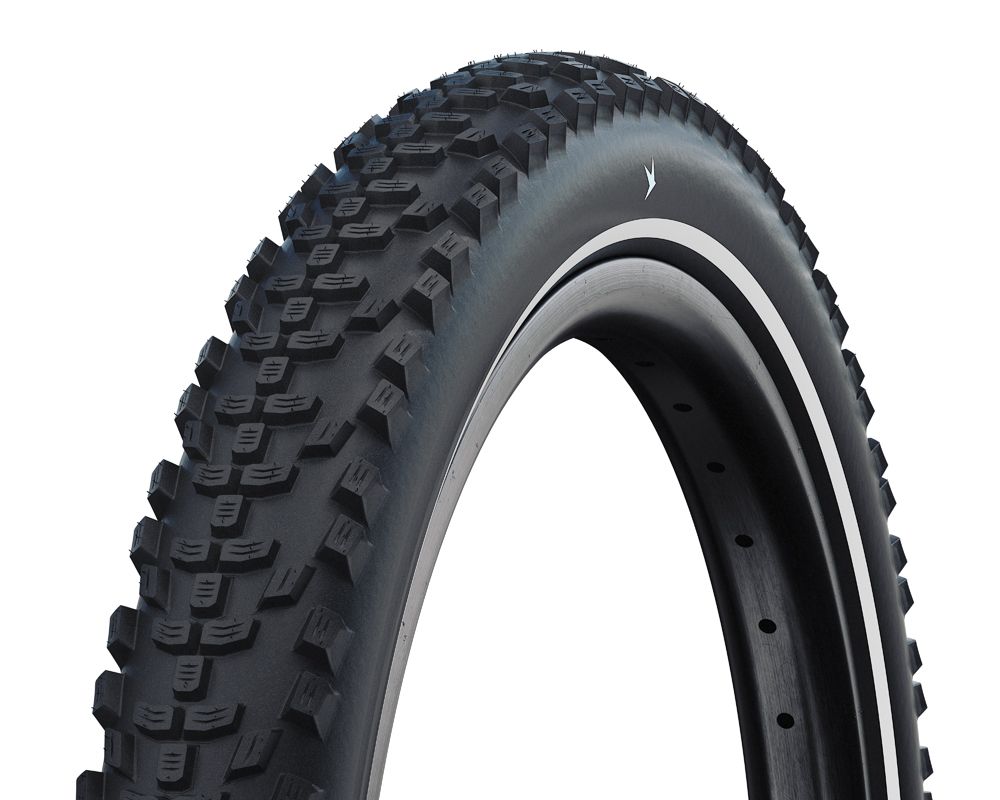 Schwalbe smart sam cargo - filaire - addix e - super défense - 20x2,35 - noir + reflex
