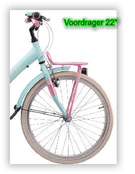 Porte-bagages avant Batavus 22 ys7813 rose