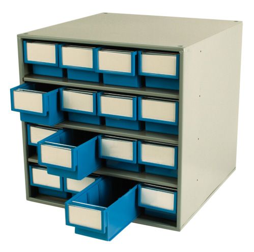 Superspark grs armoire à rayons super 16 compartiments 40x40x40cm