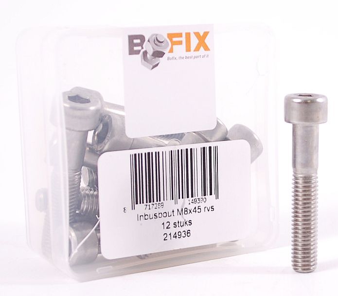 Allenbout M8X45 en acier inoxydable (P12)