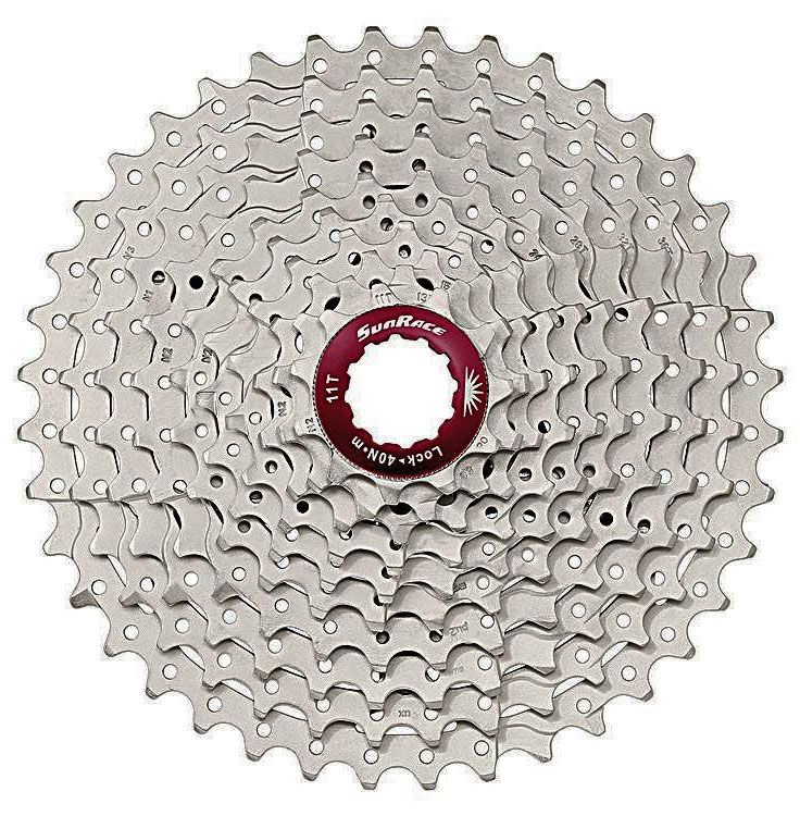 Cassette SunRace 10V 11-46 CSMS3 argent métallisé