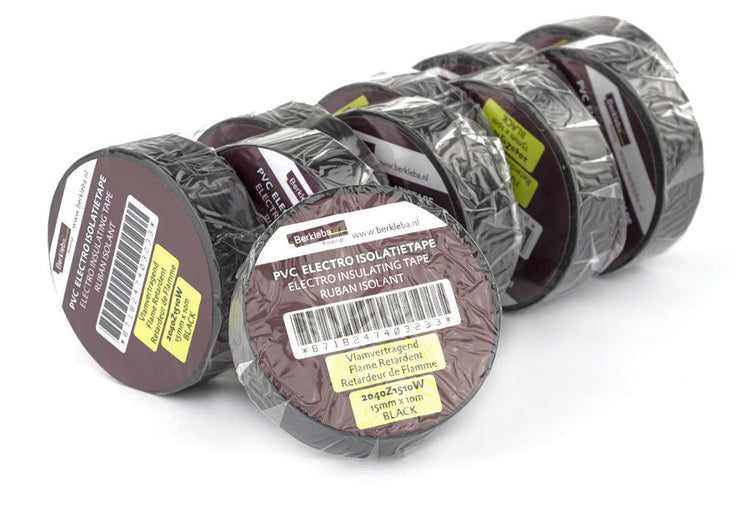 Berkleba ruban pvc 15x10mt noir rouleau ds a 10