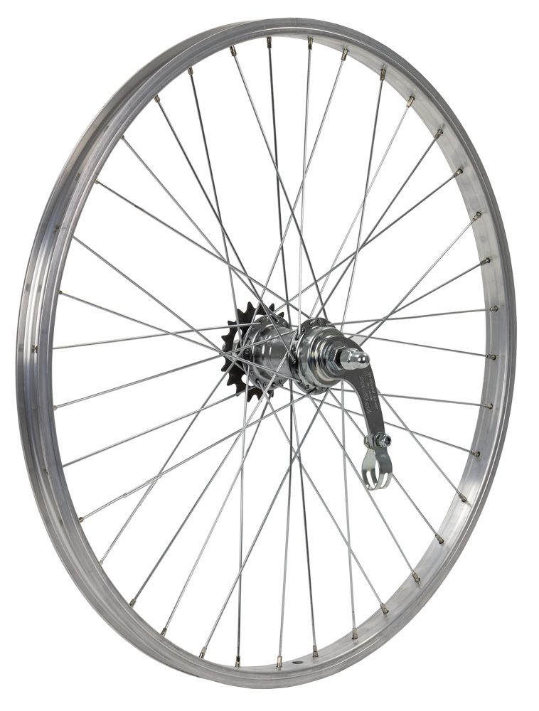 Roue arrière 24 (507) Silver de moyeu de frein standard ALU