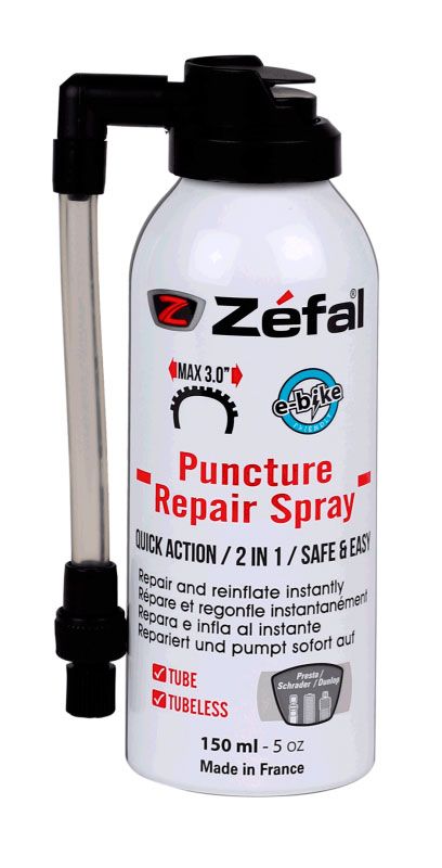 Spray anti-crevaison Zéfal spray de réparation anti-crevaison rep. vaporiser 150ml