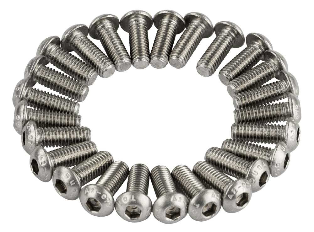 Boulon Anp m6x16 à six pans creux en acier inoxydable iso7380-1 a2-070 ds a 25