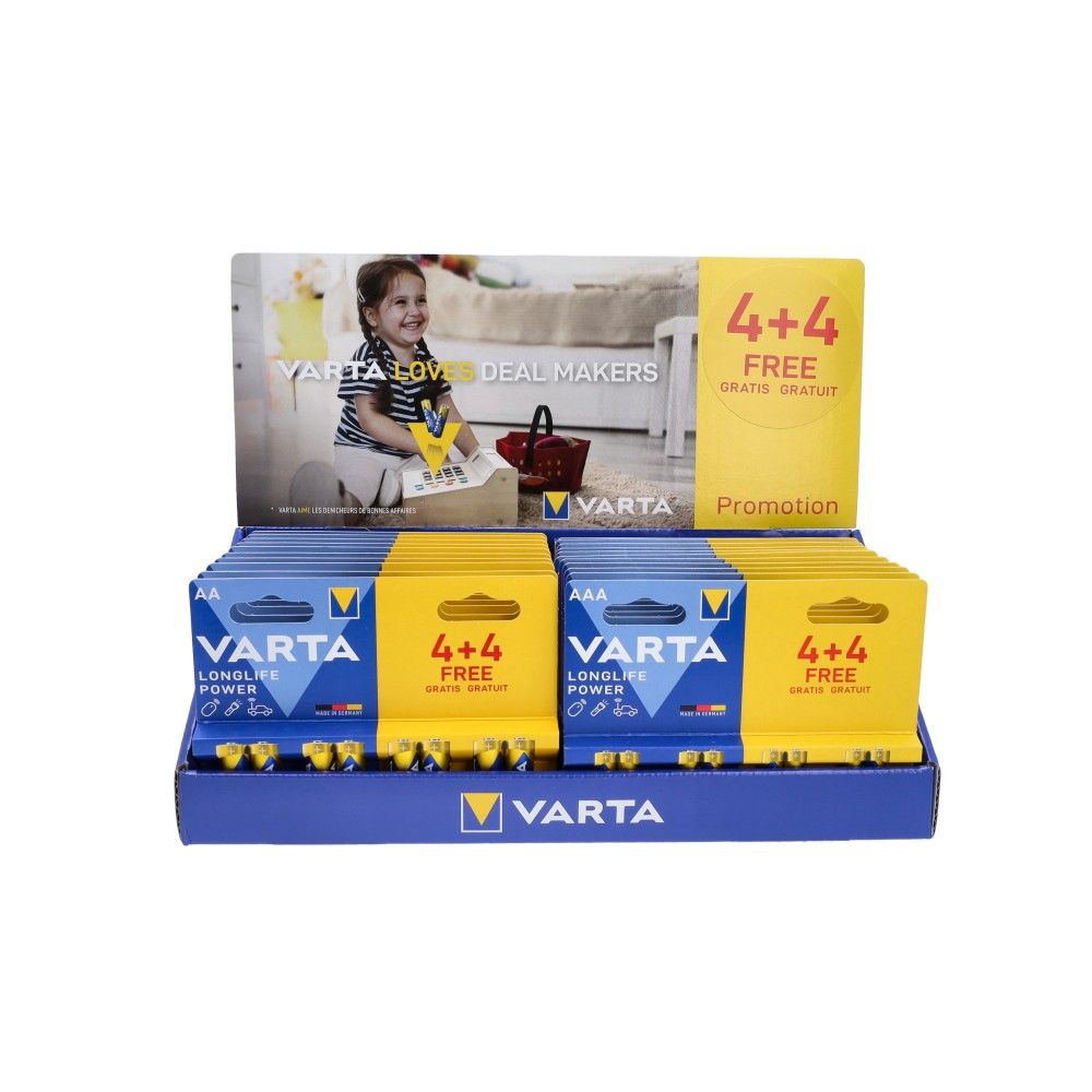Affichage Batt Va Longlife Power LR6 + LR03 13AA 10AAA