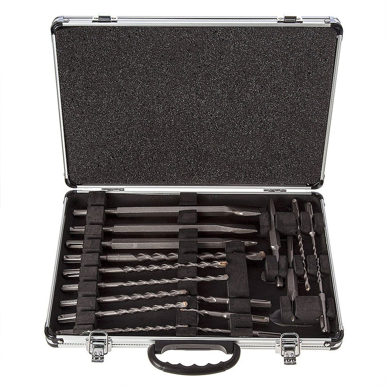 Accessoires Makita d-21200 sds-plus, ensemble de 17 burins et forets dans un étui - d-21200