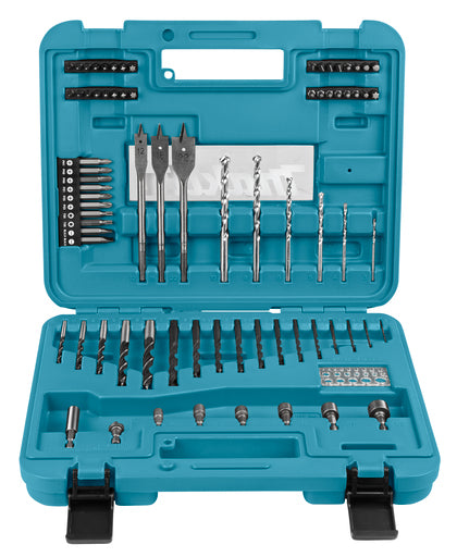 Makita accessoires jeu de 77 pièces de forets et d'embouts de tournevis - d-47226