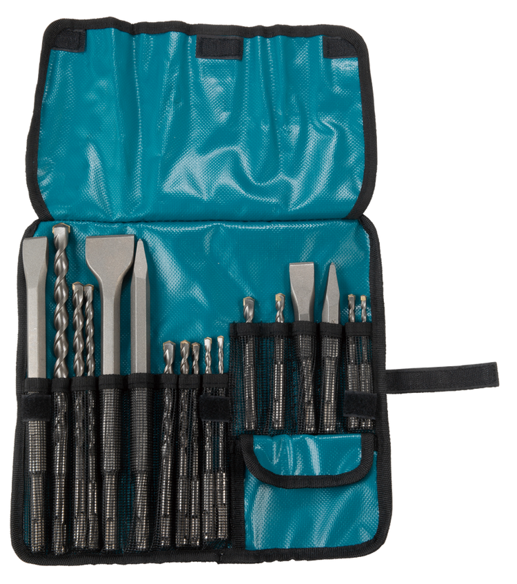 Makita accessoires jeu de forets et burins 17 pièces - d-53621 d-53621