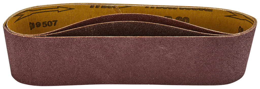 Accessoires Makita d-67153 | bande abrasive | rouge k60 76x610 | 3 pièces - d-67153