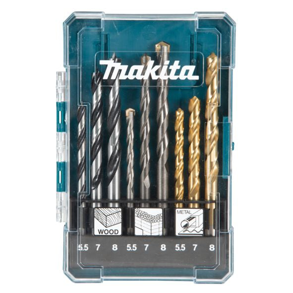 Accessoires Makita d-71978 | jeu de forets | 9 pièces - d-71978