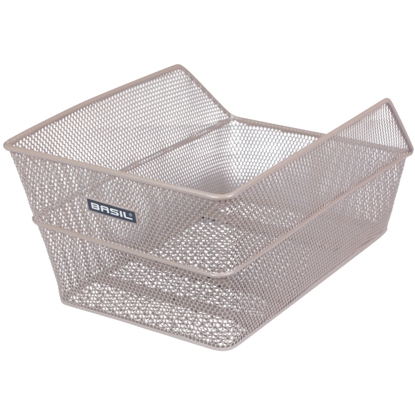 Panier de vélo de basilic Cento Basket arrière 24 x 38,5 x 11 cm Nude Metallique