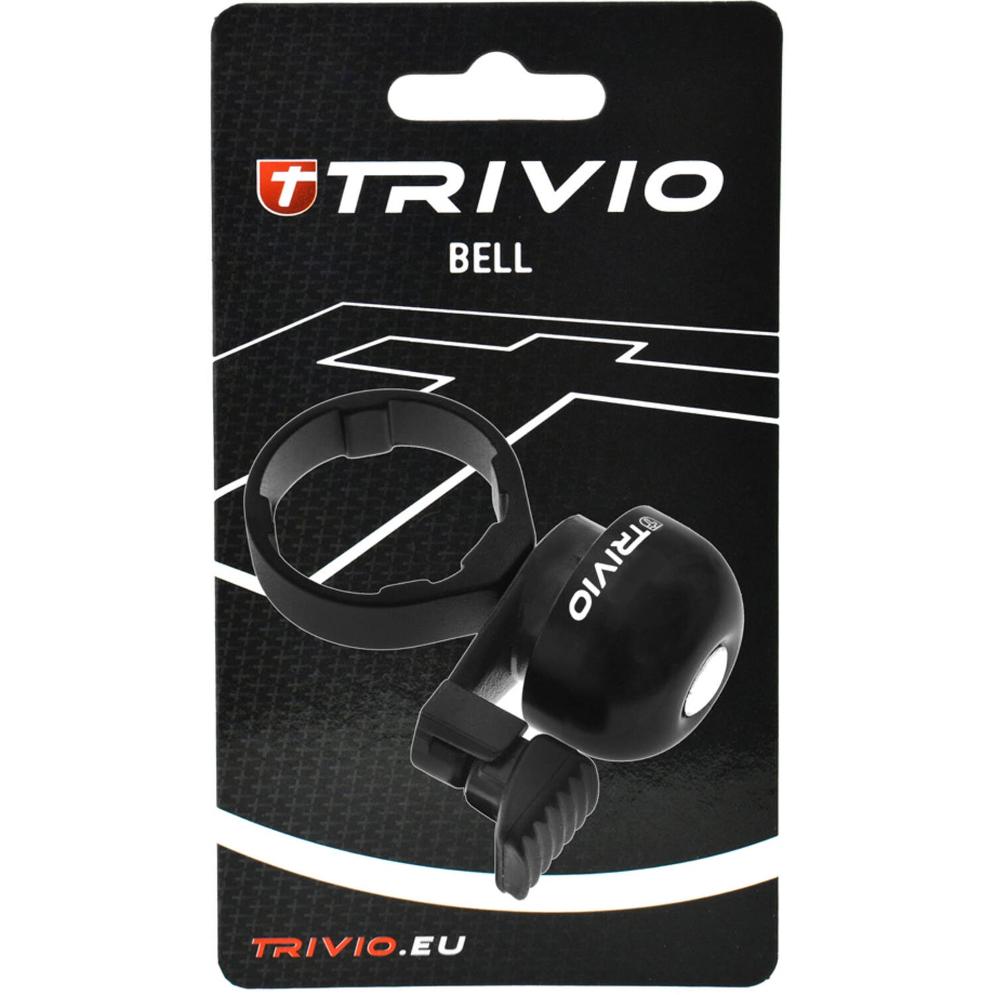 Trivio - sonnette de vélo montage pour casque 1-1 8 noir