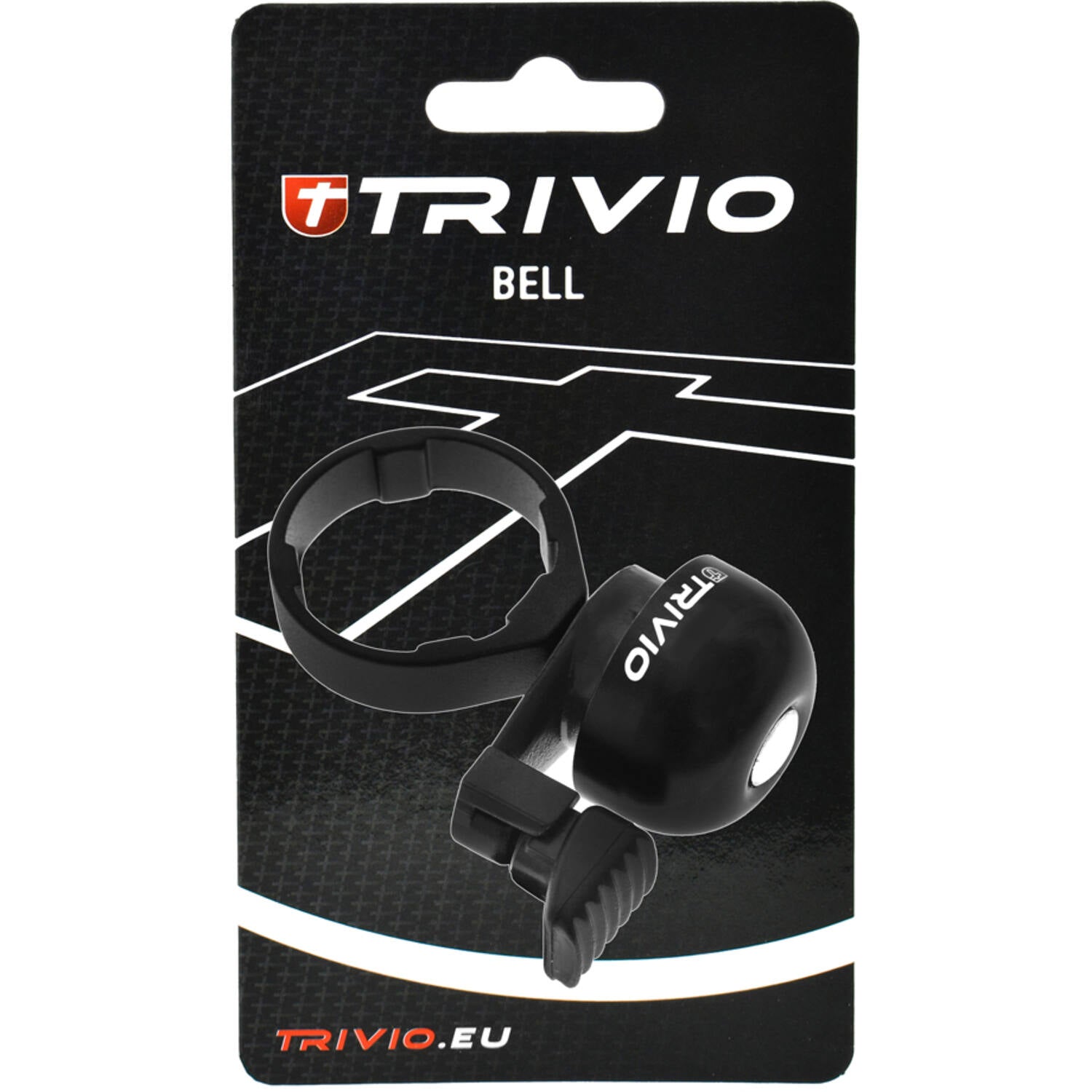 Trivio - sonnette de vélo montage pour casque 1-1 8 noir