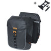 Sac à vélo de basilic Double Miles Tarpaulin Black Orange Mik 34L