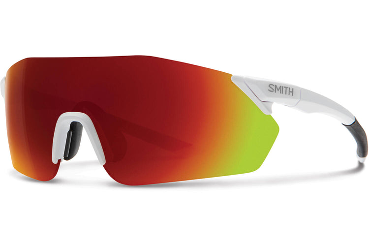 Smith Rverb Lunettes Miroir rouge chromapop blanc mat