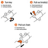 Lock de chaîne Hawk Black 100cm