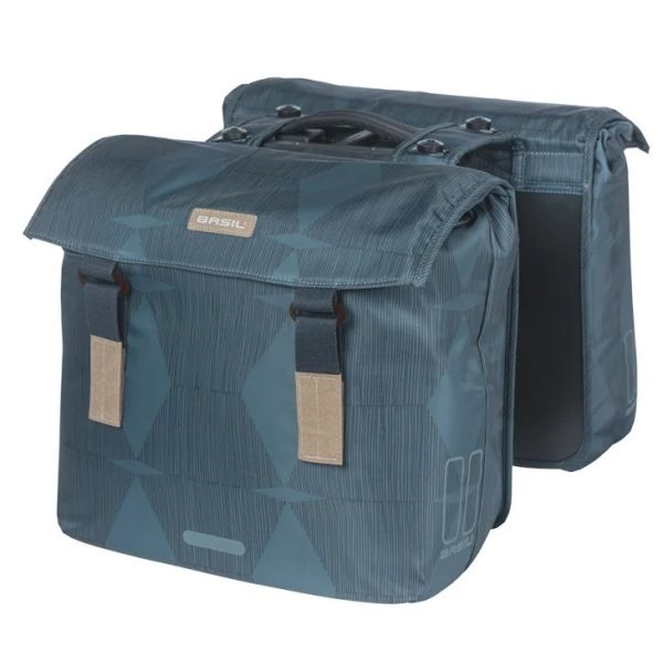 Basil Double Bag Elegance Mik 40-49L RPET BLUE