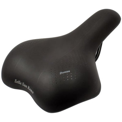 Selle San Remo Bicycle Saddle San Remo Donau pour les vélos de randonnée de la ville Black (forfait de travail)