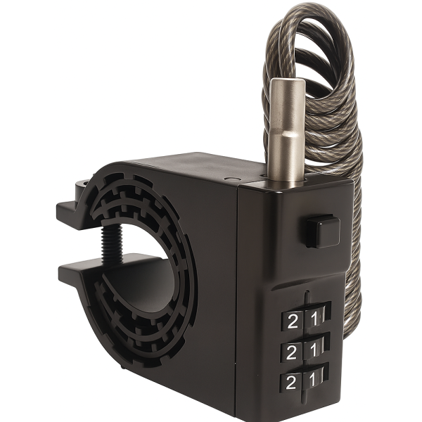 Antivol à câble antivol pour casque, noir
