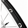 Roue arrière 28'' aluminium zac 2000 jante rectifiée noire - roue libre - axe plein