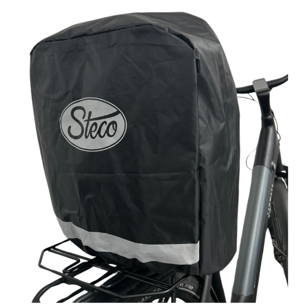 Steco singe avec couverture de pluie noire