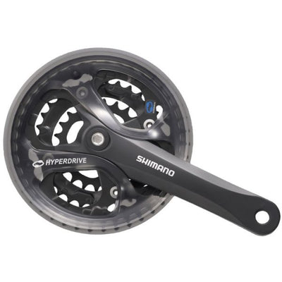 Shimano Crankset 7 8 Speed ​​Acera FC-M361 175 48 x 38 x 28t avec écran de chaîne noir