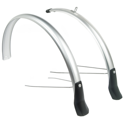 Jeu de garde-boue Eurofender Elegance 28 x 46 mm - titane fumé