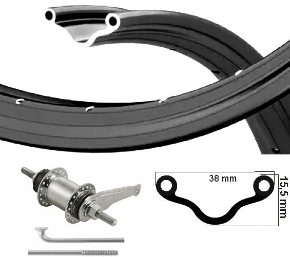 KGS Roue arrière 28x11 2 (635) Rim Black Shimano Remnaaf