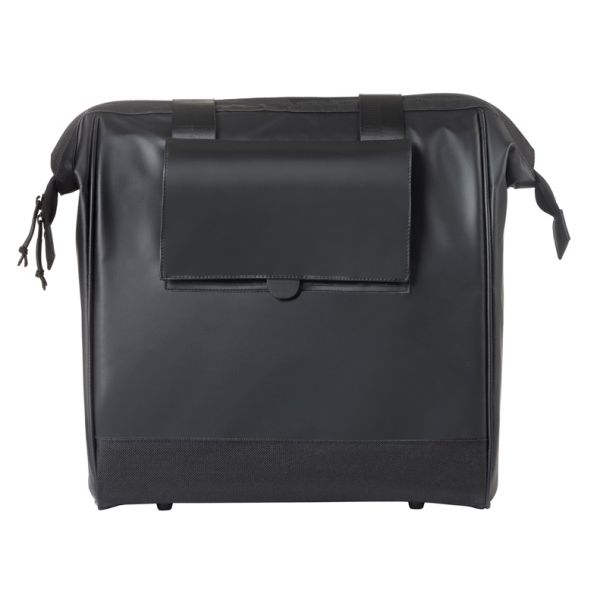 Basil sac grand bâche shopper noir mik crochets | 23l