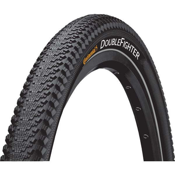 Conti Double Fighter III - flash urbain rapide, noir, 28x1 3 8, 37-622, 640g, 4-6 Bar