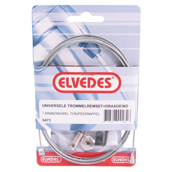 ELVEDES Câble intérieur de frein à tambour 2250mm zingué avec pièces (sur carte)
