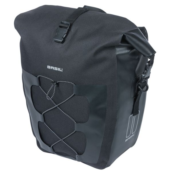 Basil sac unique navigateur étanche l mik 25-31l 14 x 26 x 42 cm - noir