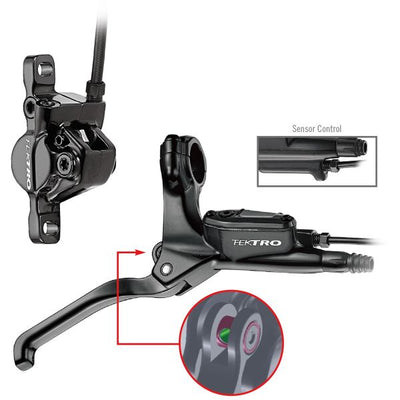 Kit de freins à disque hydrauliques Tektro HD-E350 LH + câble de capteur 1800mm noir