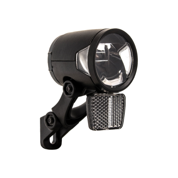 Headlight H -Black MR8 Dynamo - Sur la fonction - avec Holder - 180 Lumen